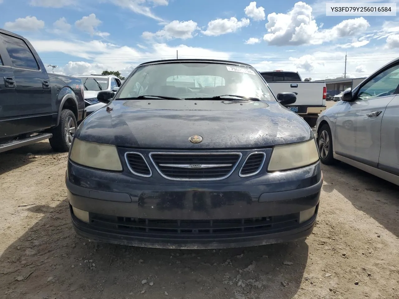 2005 Saab 9-3 Arc VIN: YS3FD79Y256016584 Lot: 75026794