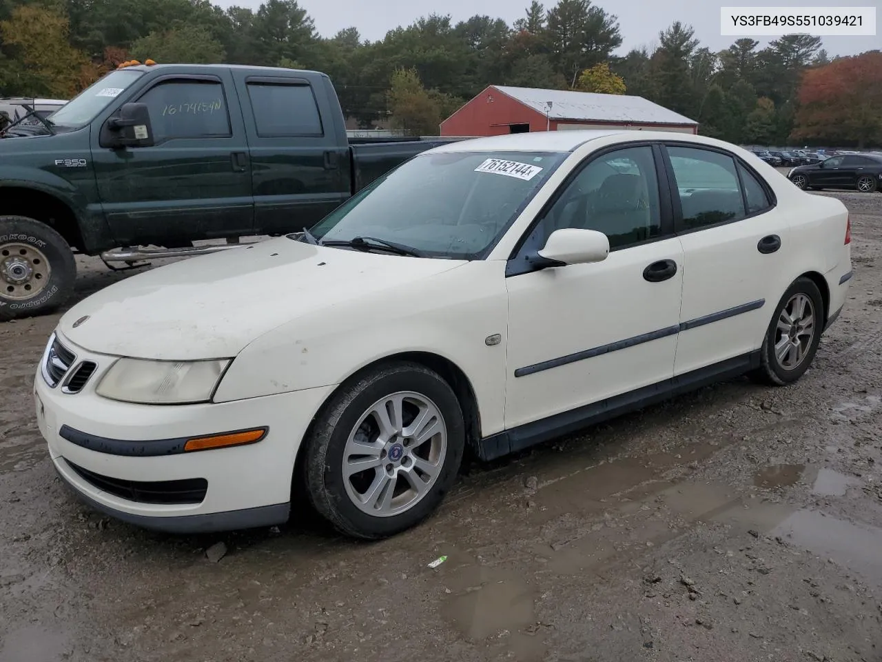 2005 Saab 9-3 Linear VIN: YS3FB49S551039421 Lot: 76152144