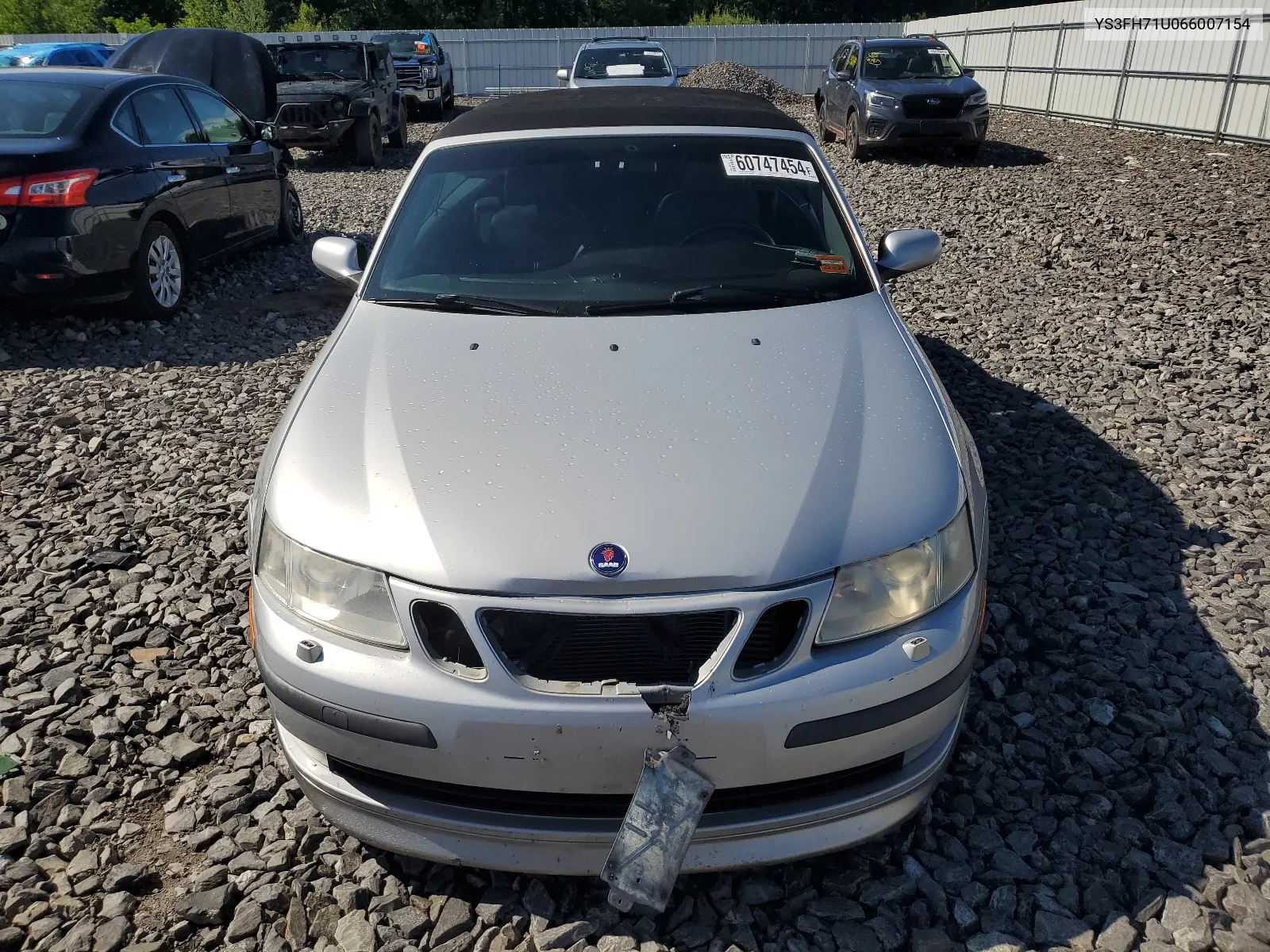 2006 Saab 9-3 Aero VIN: YS3FH71U066007154 Lot: 60747454