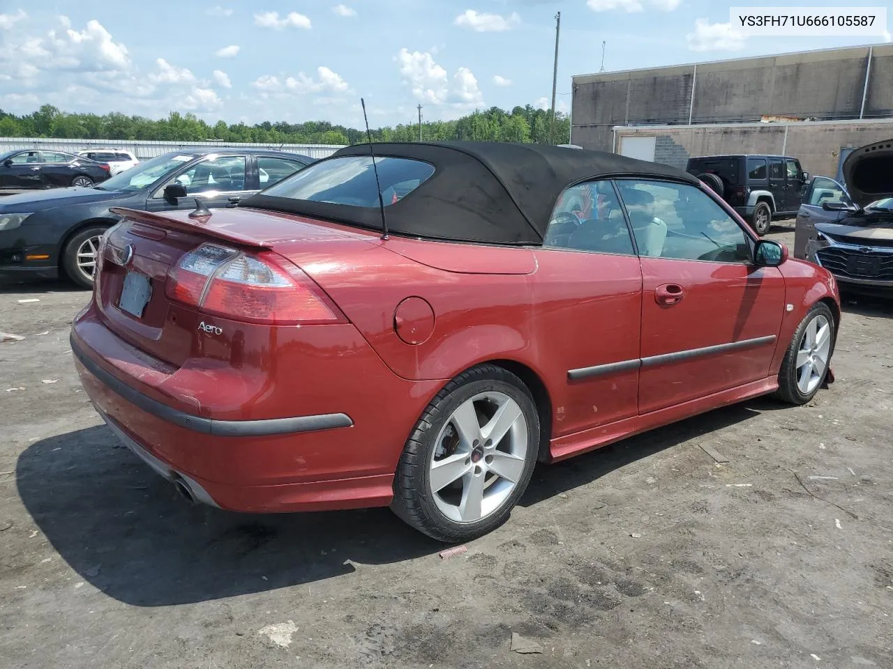 2006 Saab 9-3 Aero VIN: YS3FH71U666105587 Lot: 61289004