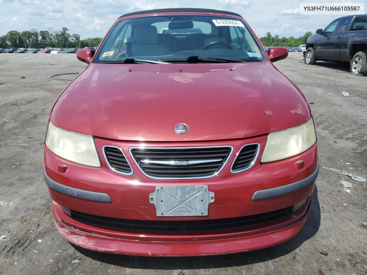 2006 Saab 9-3 Aero VIN: YS3FH71U666105587 Lot: 61289004