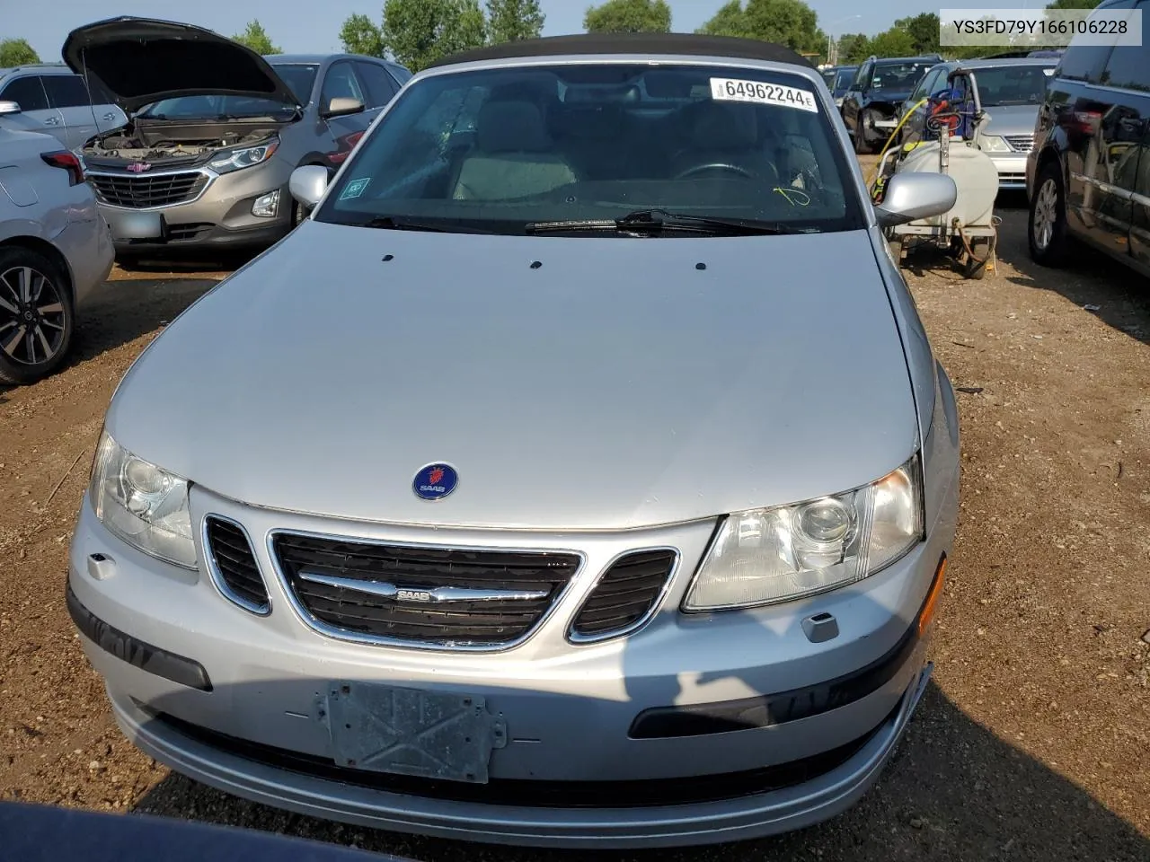 2006 Saab 9-3 VIN: YS3FD79Y166106228 Lot: 64962244