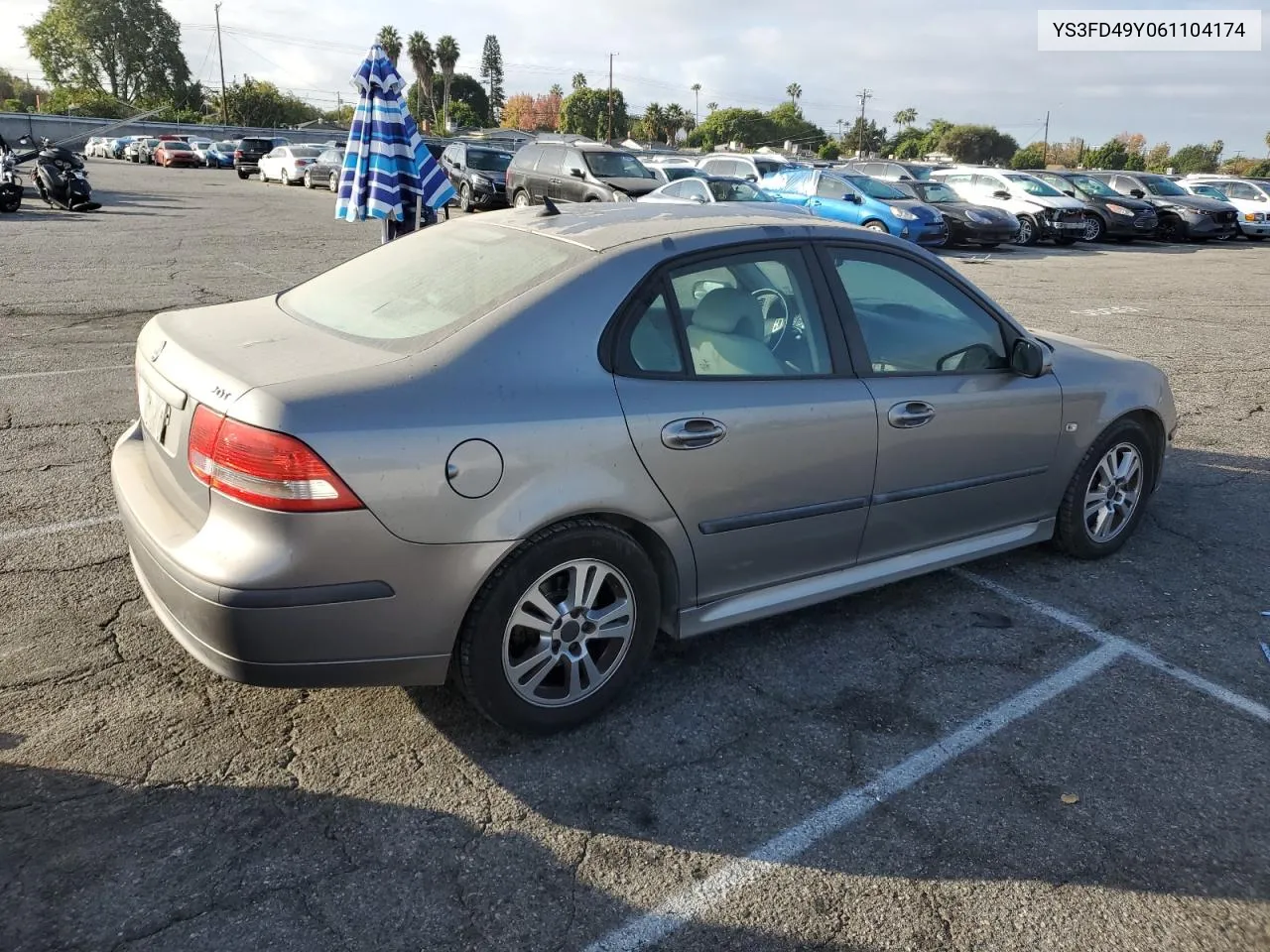 2006 Saab 9-3 VIN: YS3FD49Y061104174 Lot: 80715624