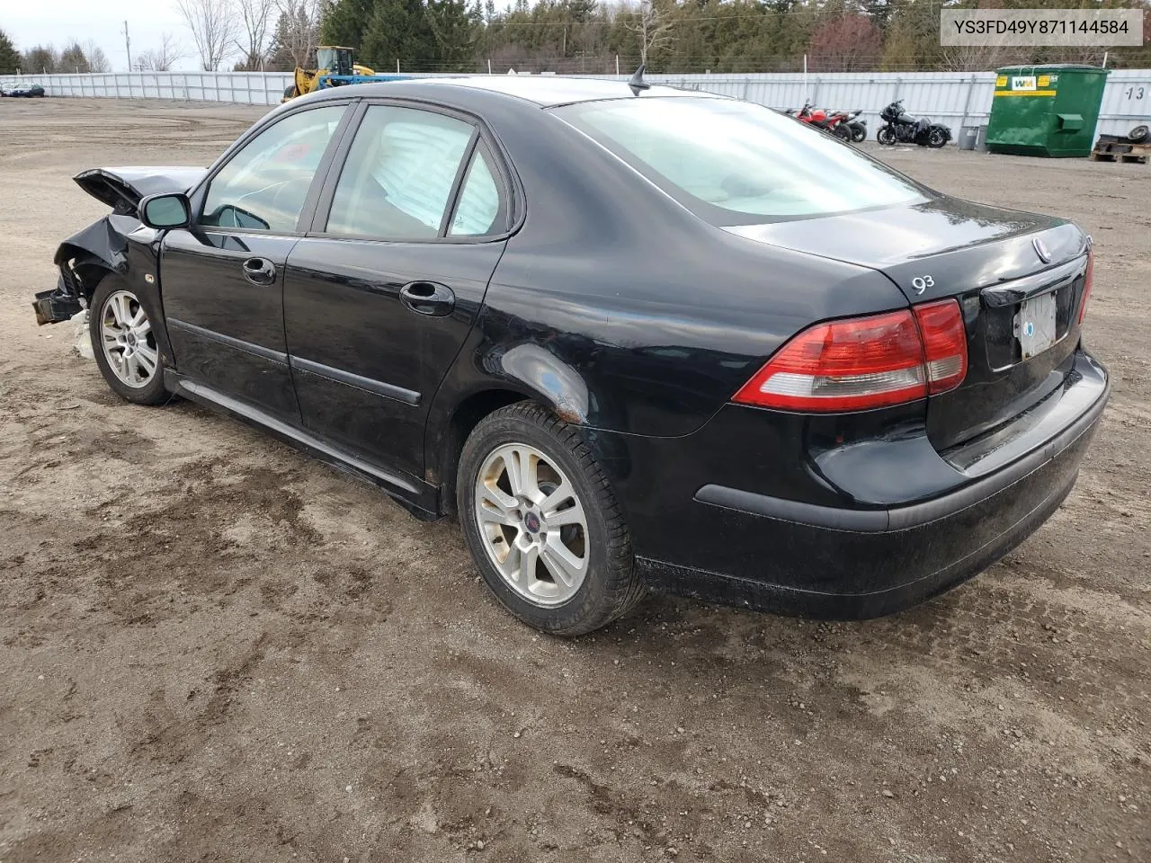 2007 Saab 9-3 2.0T VIN: YS3FD49Y871144584 Lot: 36798604