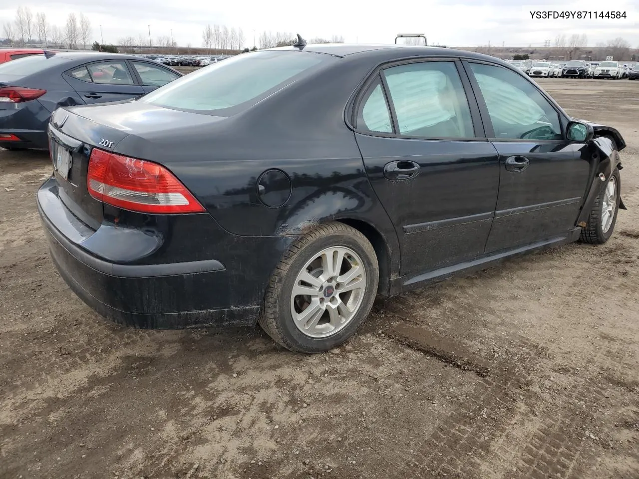 2007 Saab 9-3 2.0T VIN: YS3FD49Y871144584 Lot: 36798604