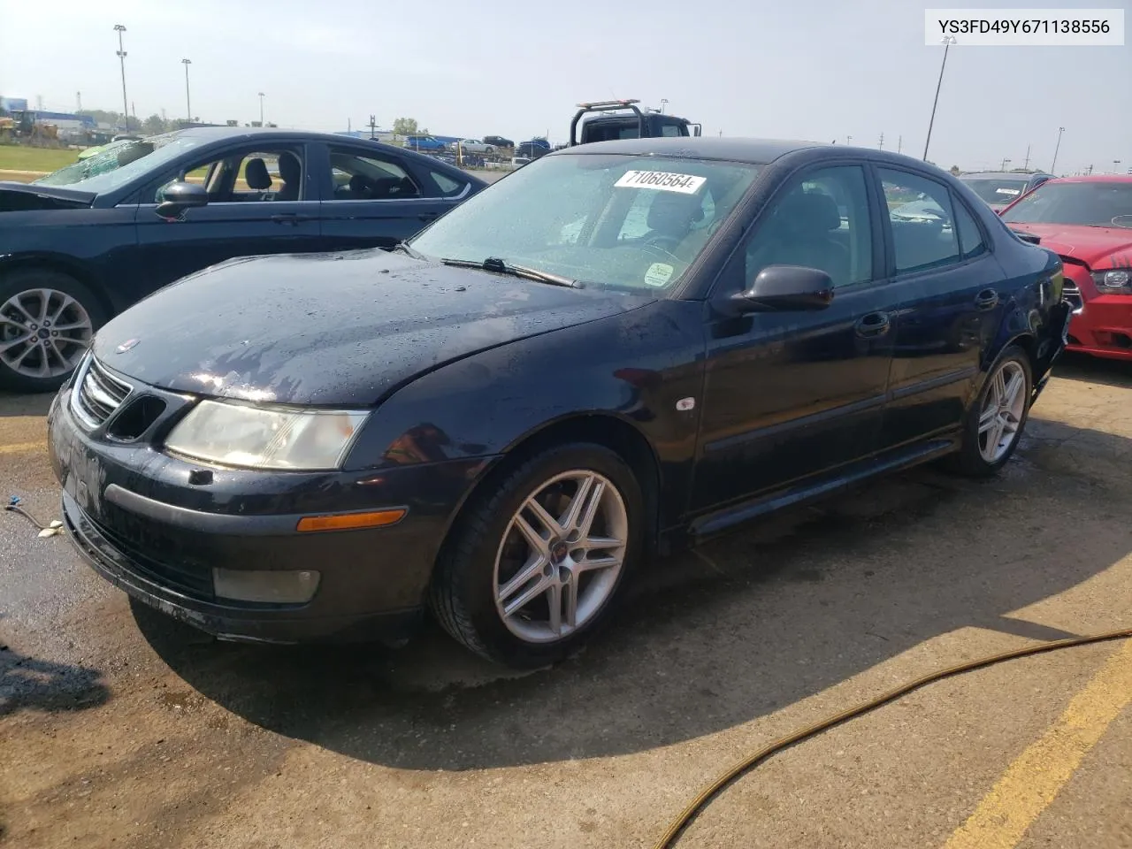 2007 Saab 9-3 2.0T VIN: YS3FD49Y671138556 Lot: 71060564