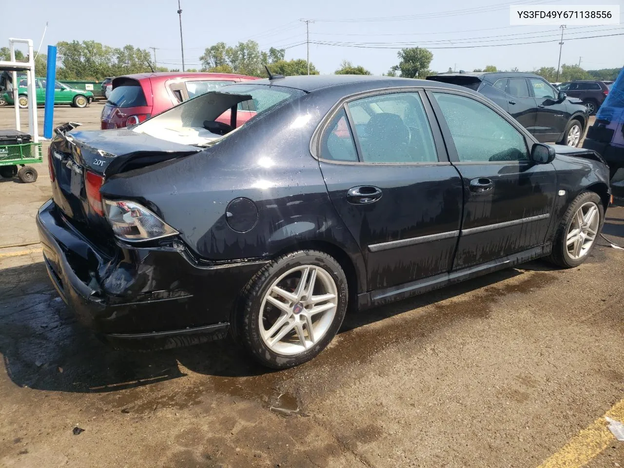 2007 Saab 9-3 2.0T VIN: YS3FD49Y671138556 Lot: 71060564