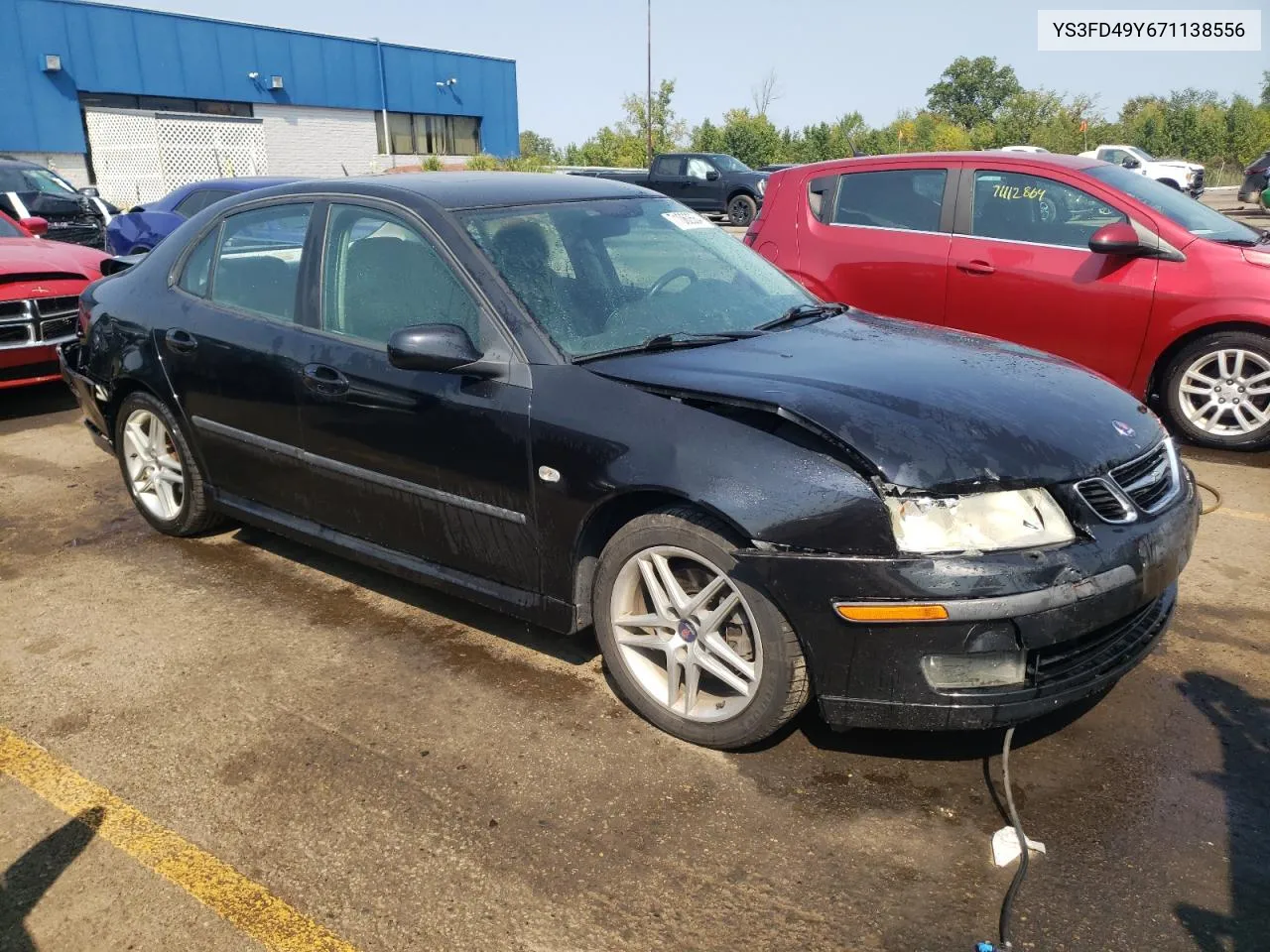 2007 Saab 9-3 2.0T VIN: YS3FD49Y671138556 Lot: 71060564