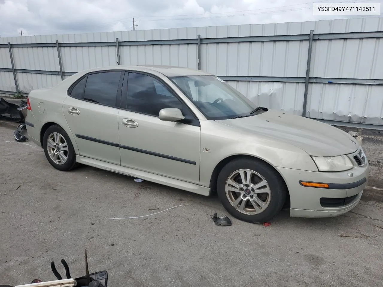 2007 Saab 9-3 2.0T VIN: YS3FD49Y471142511 Lot: 73235824