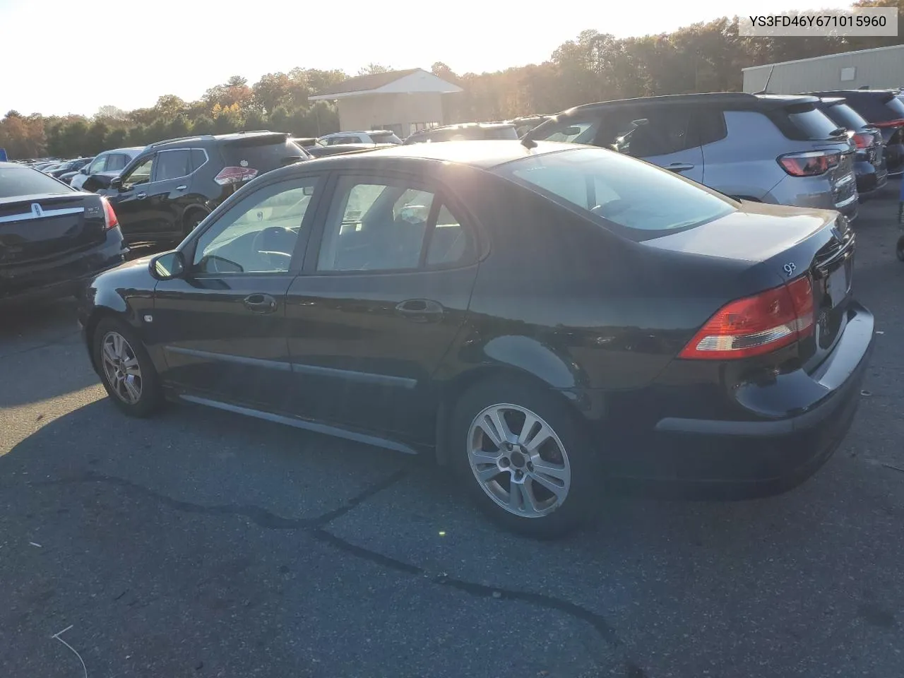 2007 Saab 9-3 2.0T VIN: YS3FD46Y671015960 Lot: 77225984