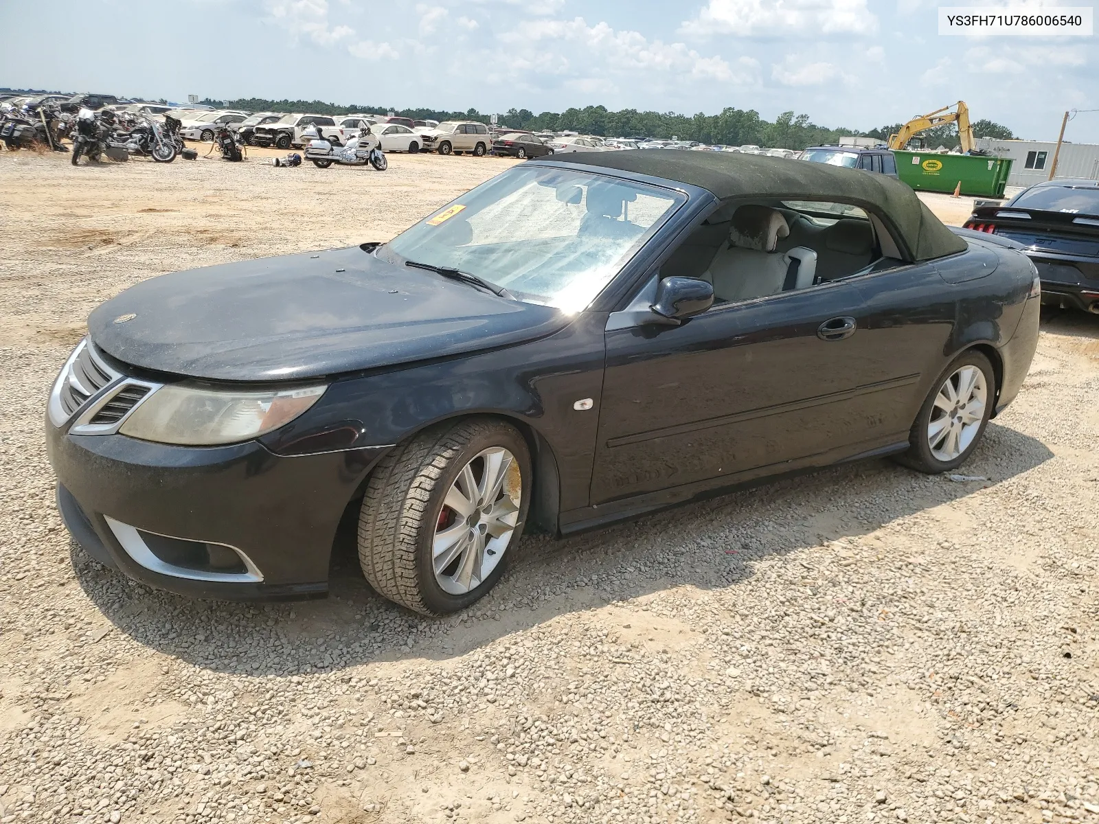 2008 Saab 9-3 Aero VIN: YS3FH71U786006540 Lot: 64104794