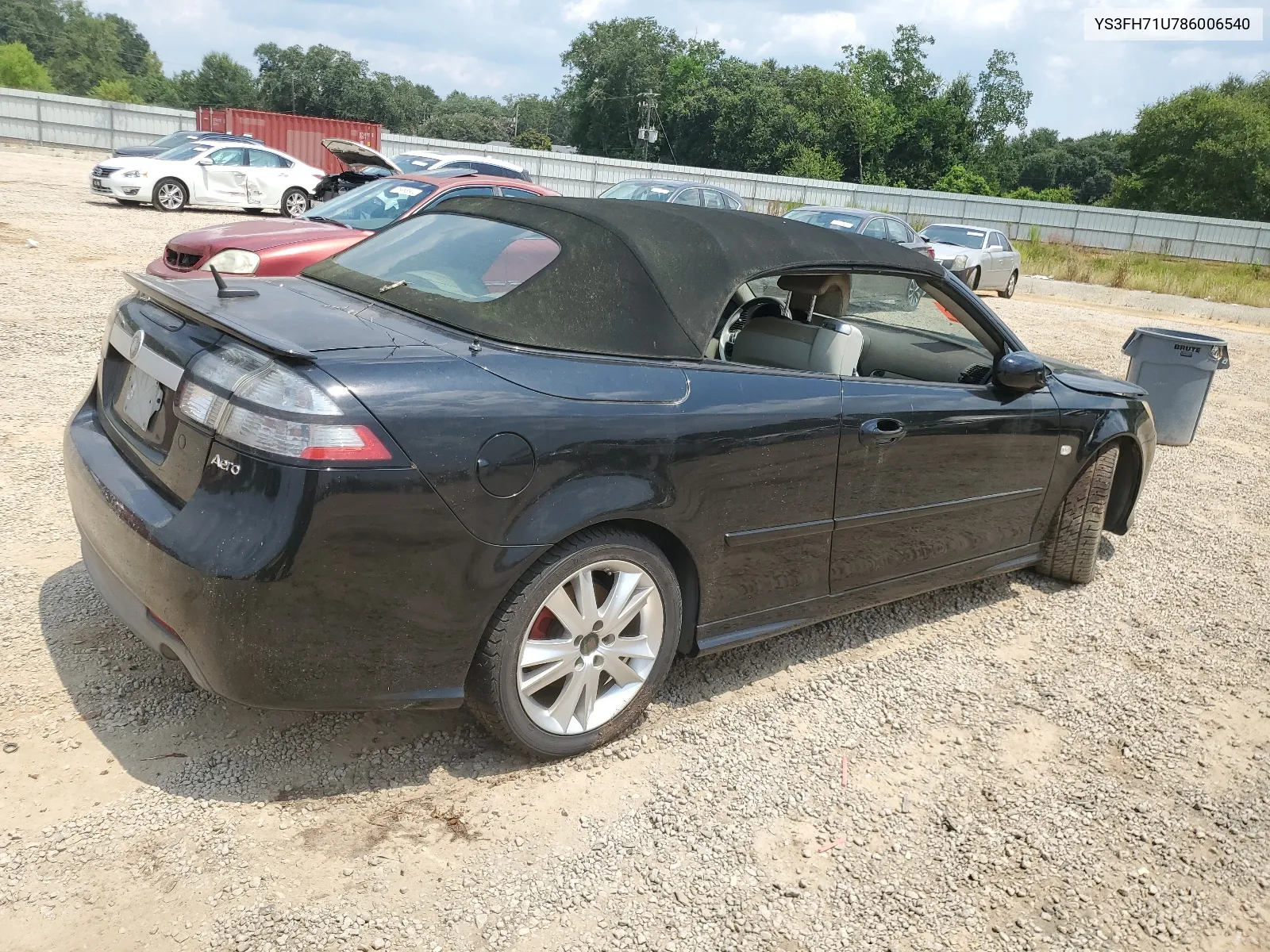 2008 Saab 9-3 Aero VIN: YS3FH71U786006540 Lot: 64104794