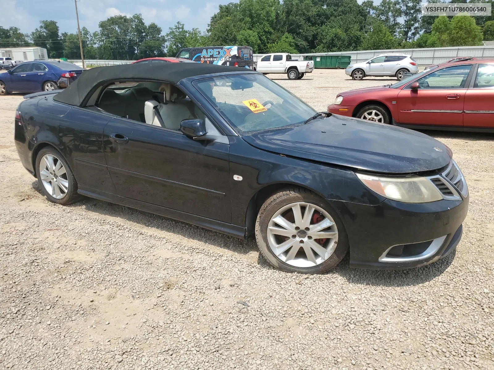 2008 Saab 9-3 Aero VIN: YS3FH71U786006540 Lot: 64104794