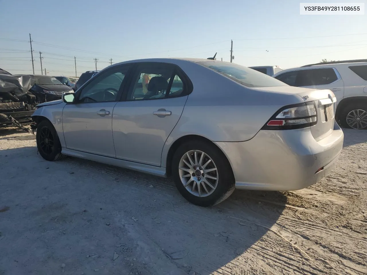 2008 Saab 9-3 2.0T VIN: YS3FB49Y281108655 Lot: 74147164