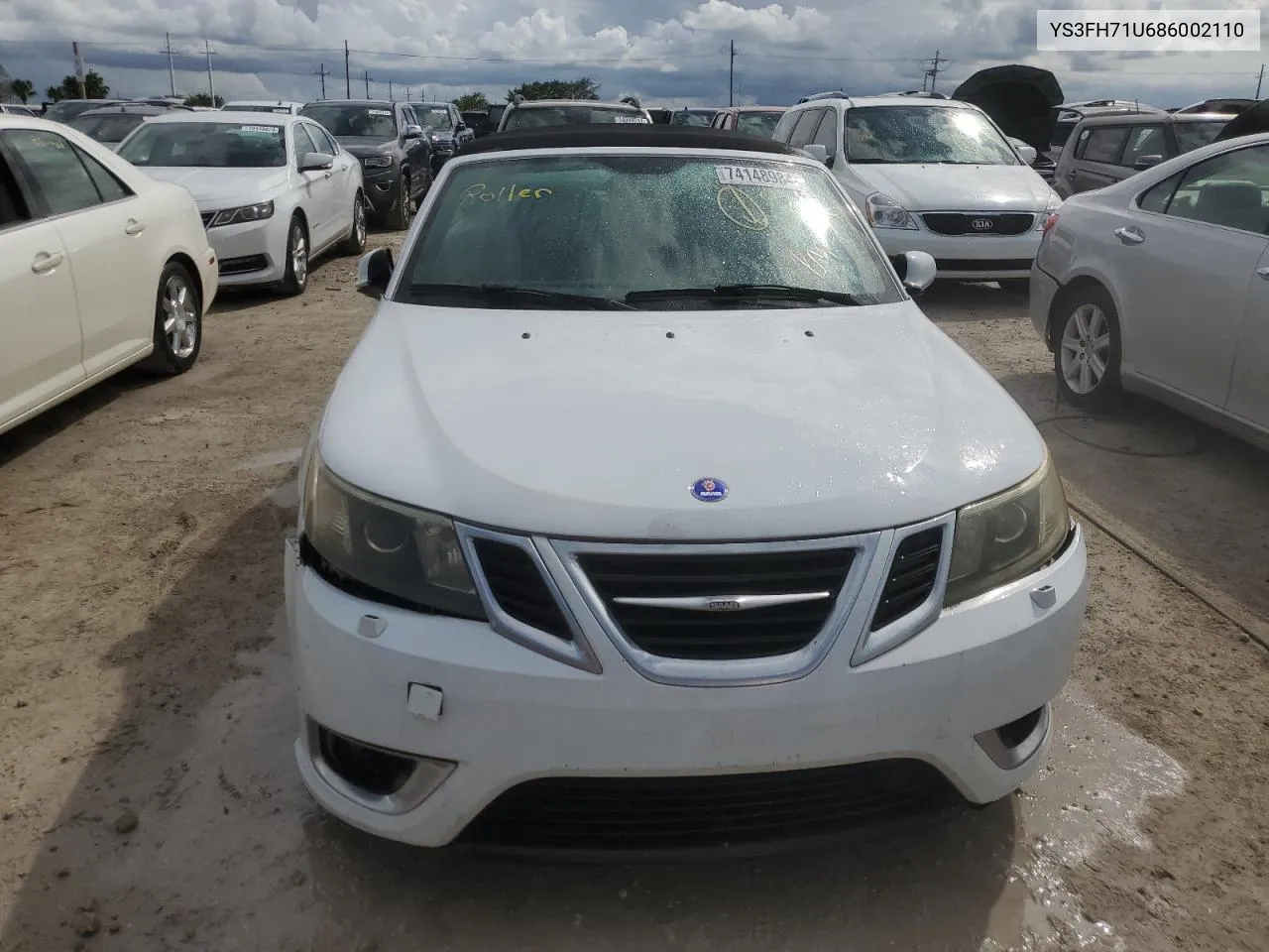 2008 Saab 9-3 Aero VIN: YS3FH71U686002110 Lot: 74148984