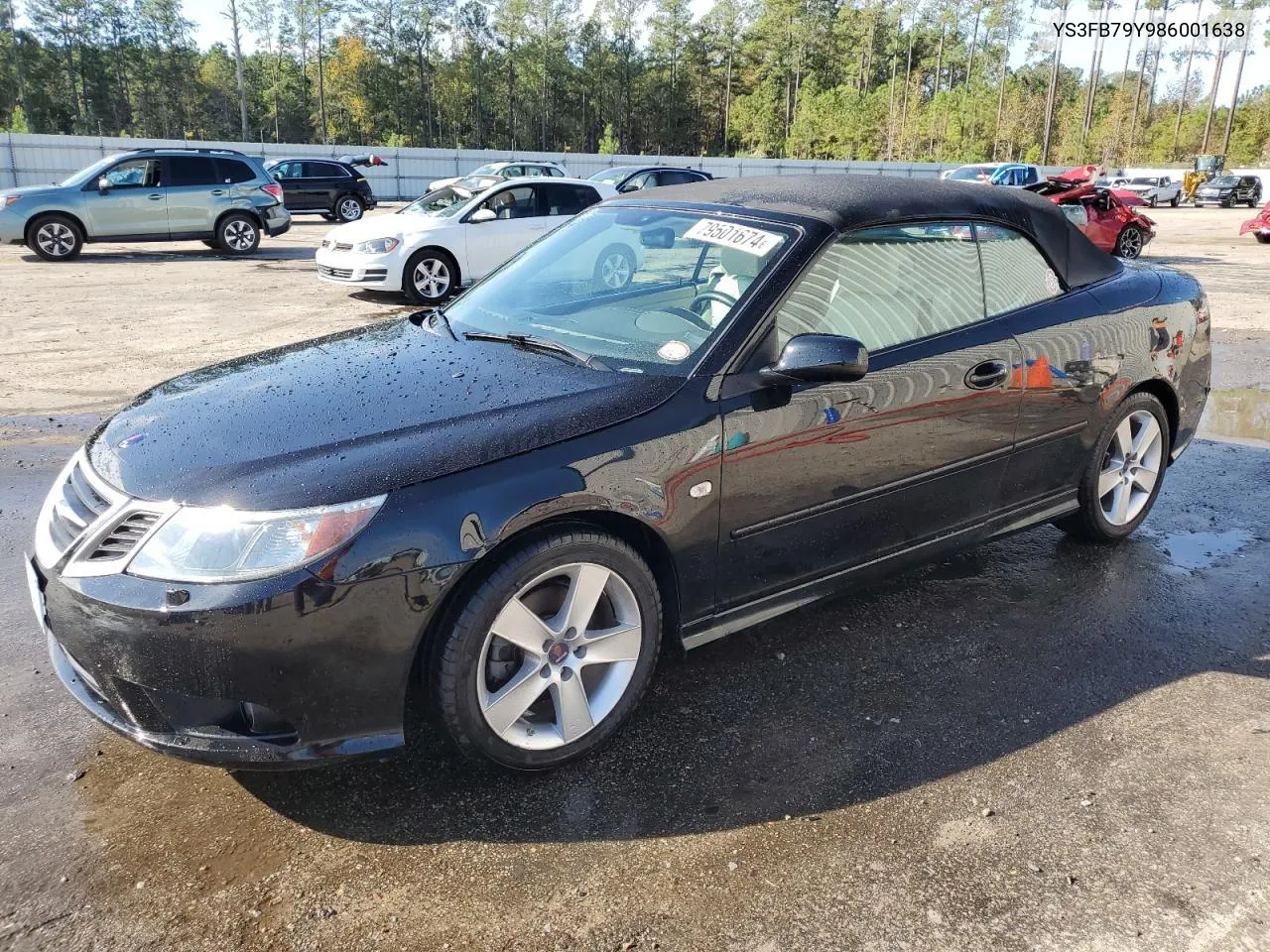 2008 Saab 9-3 2.0T VIN: YS3FB79Y986001638 Lot: 79501674