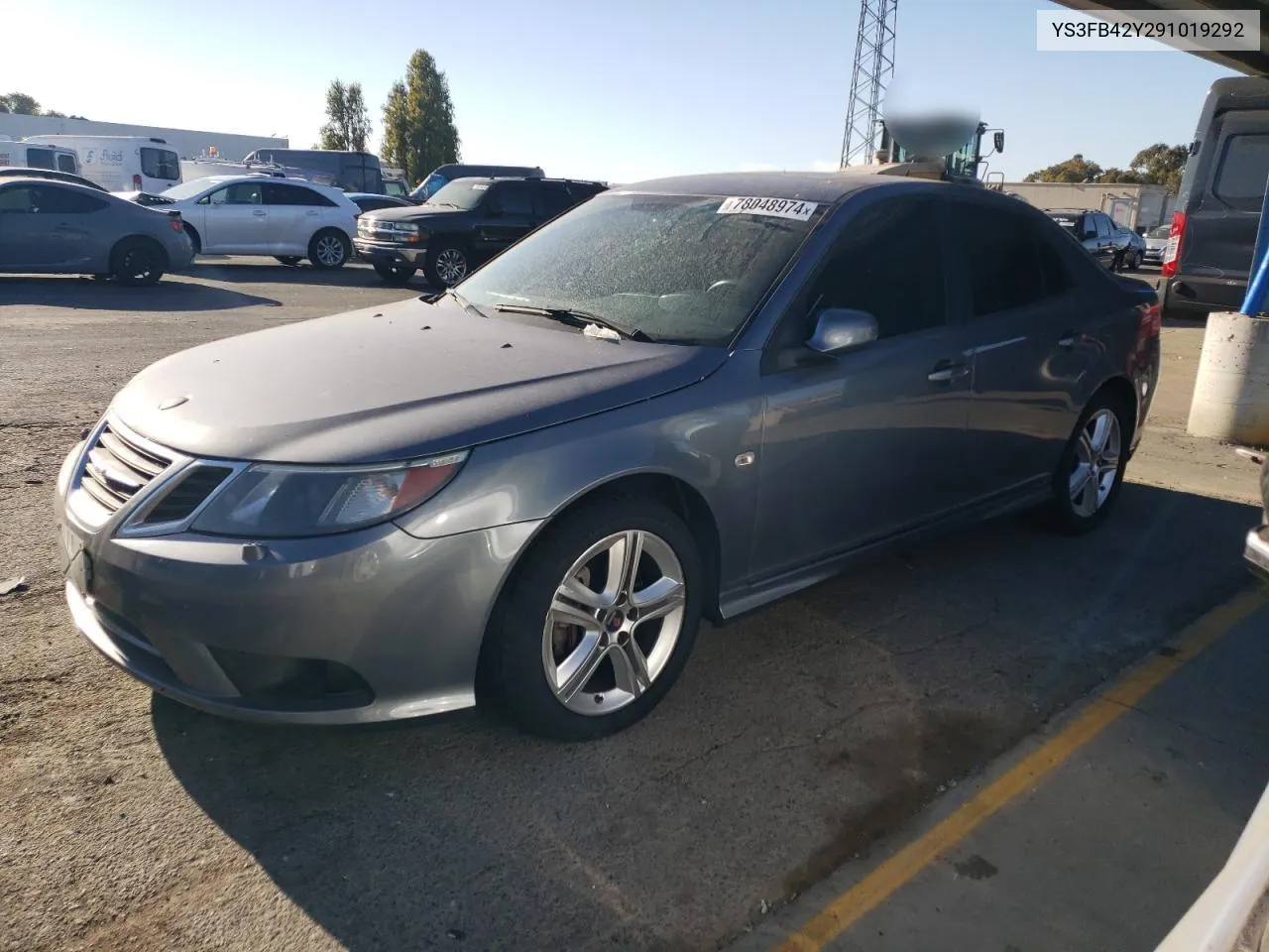 2009 Saab 9-3 2.0T VIN: YS3FB42Y291019292 Lot: 78048974