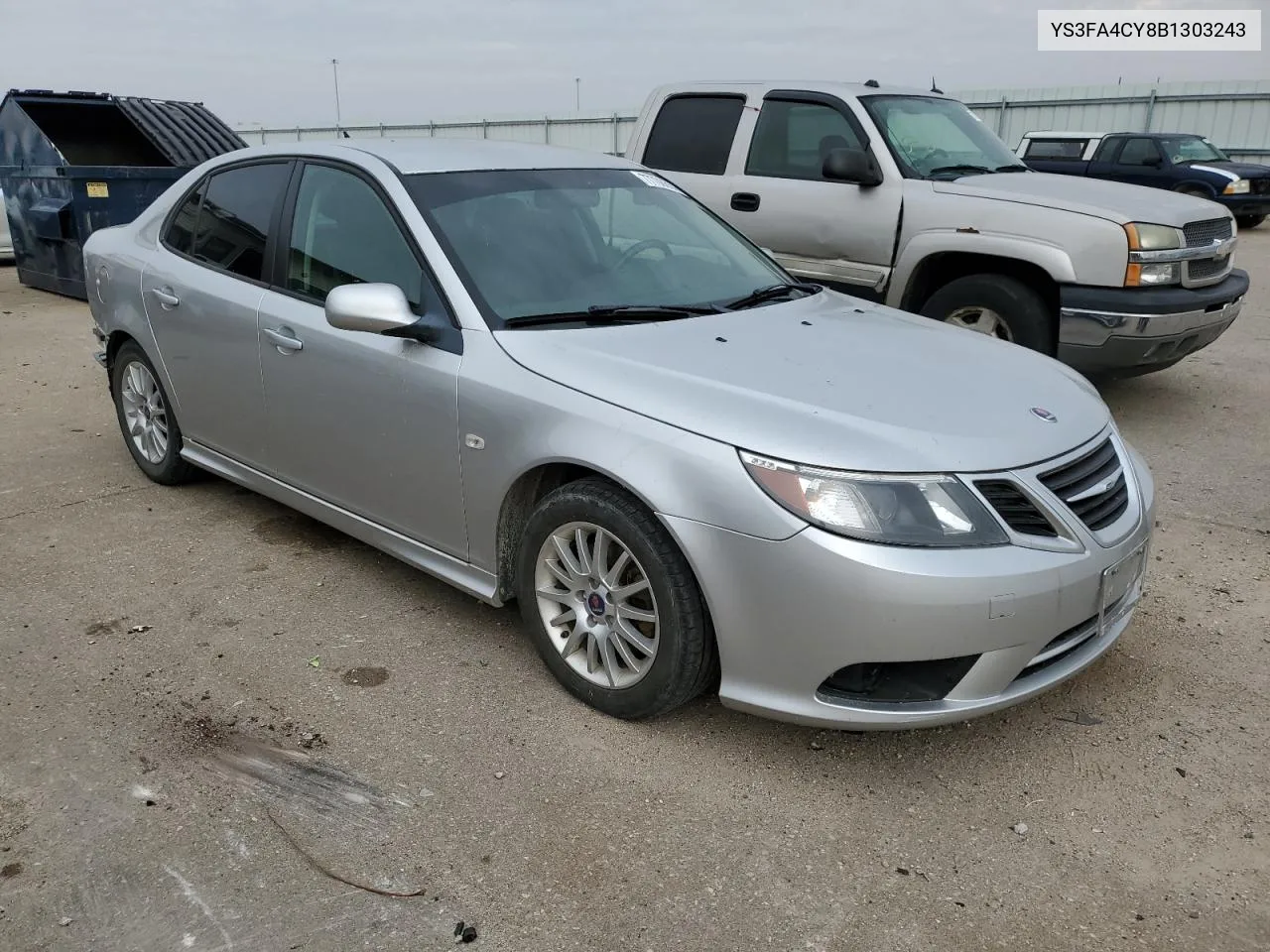 2011 Saab 9-3 2.0T VIN: YS3FA4CY8B1303243 Lot: 77708614