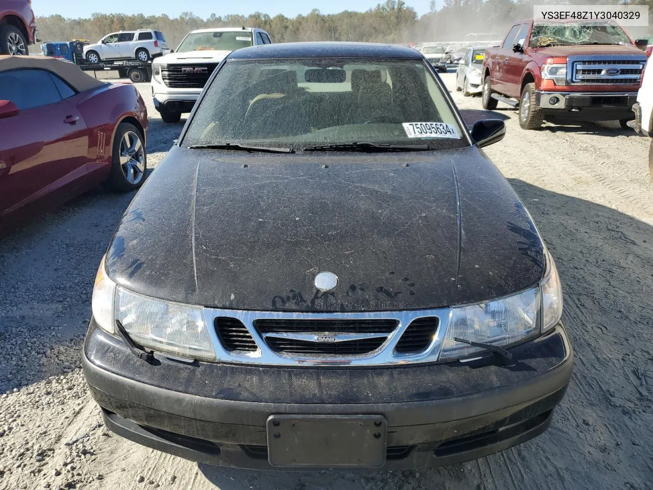 2000 Saab 9-5 Se VIN: YS3EF48Z1Y3040329 Lot: 75095634