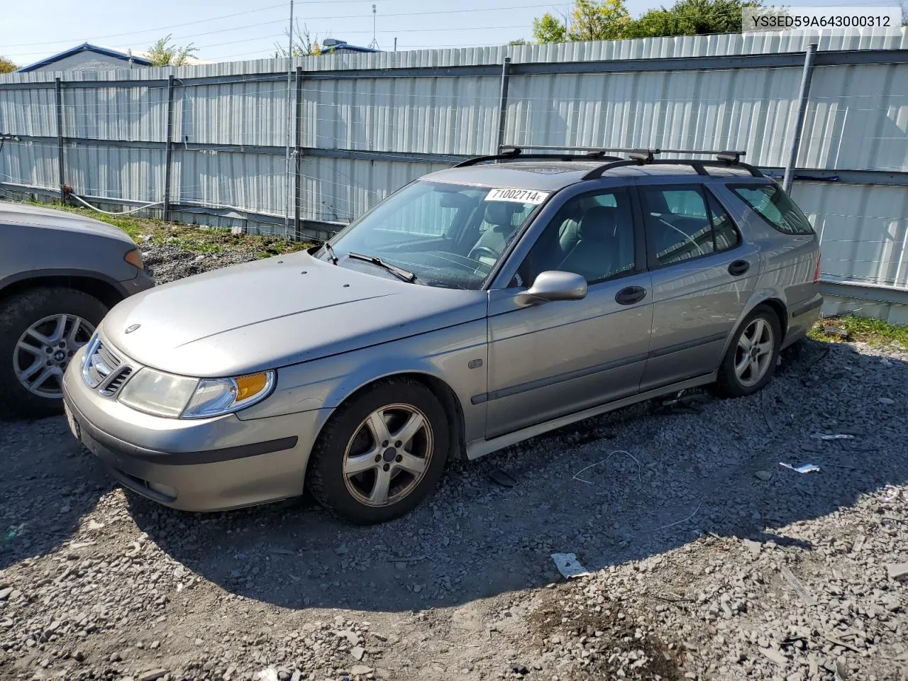 2004 Saab 9-5 Arc VIN: YS3ED59A643000312 Lot: 71002714