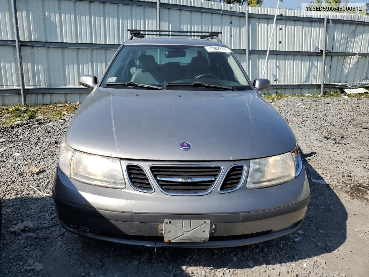 2004 Saab 9-5 Arc VIN: YS3ED59A643000312 Lot: 71002714