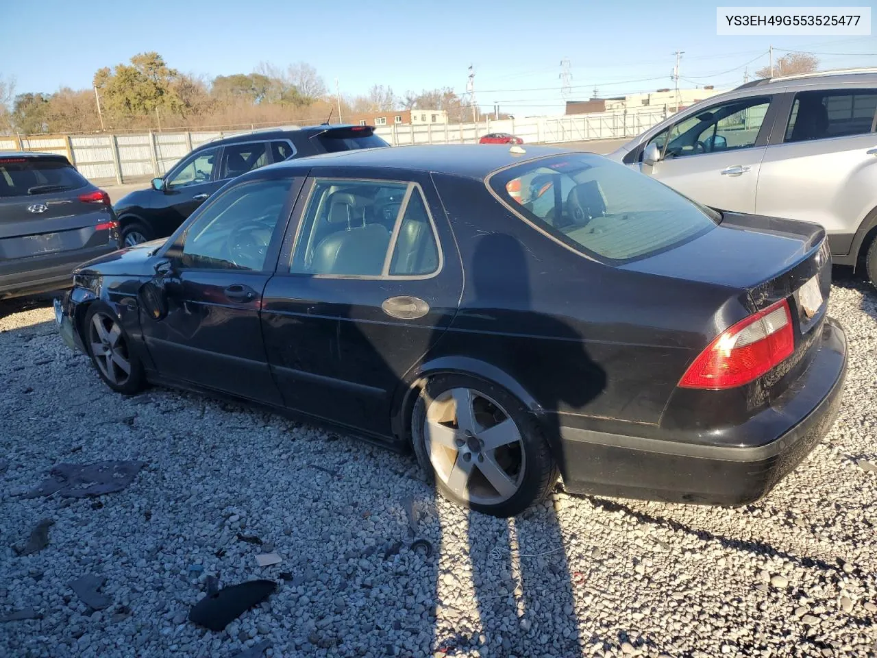 2005 Saab 9-5 Aero VIN: YS3EH49G553525477 Lot: 77933264