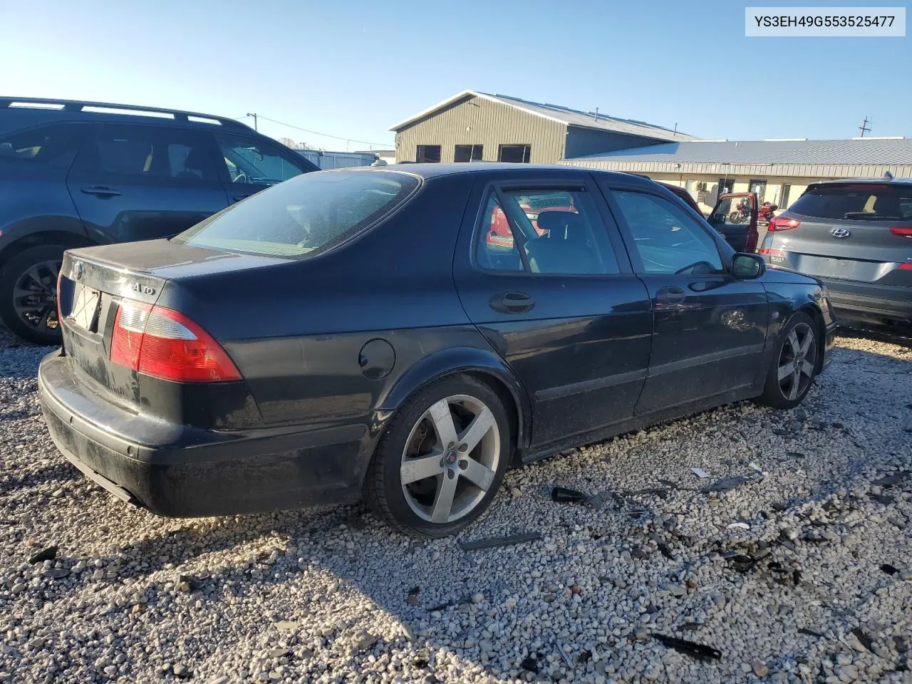 2005 Saab 9-5 Aero VIN: YS3EH49G553525477 Lot: 77933264