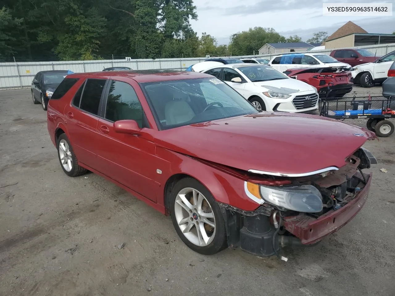 2006 Saab 9-5 Base VIN: YS3ED59G963514632 Lot: 71709224