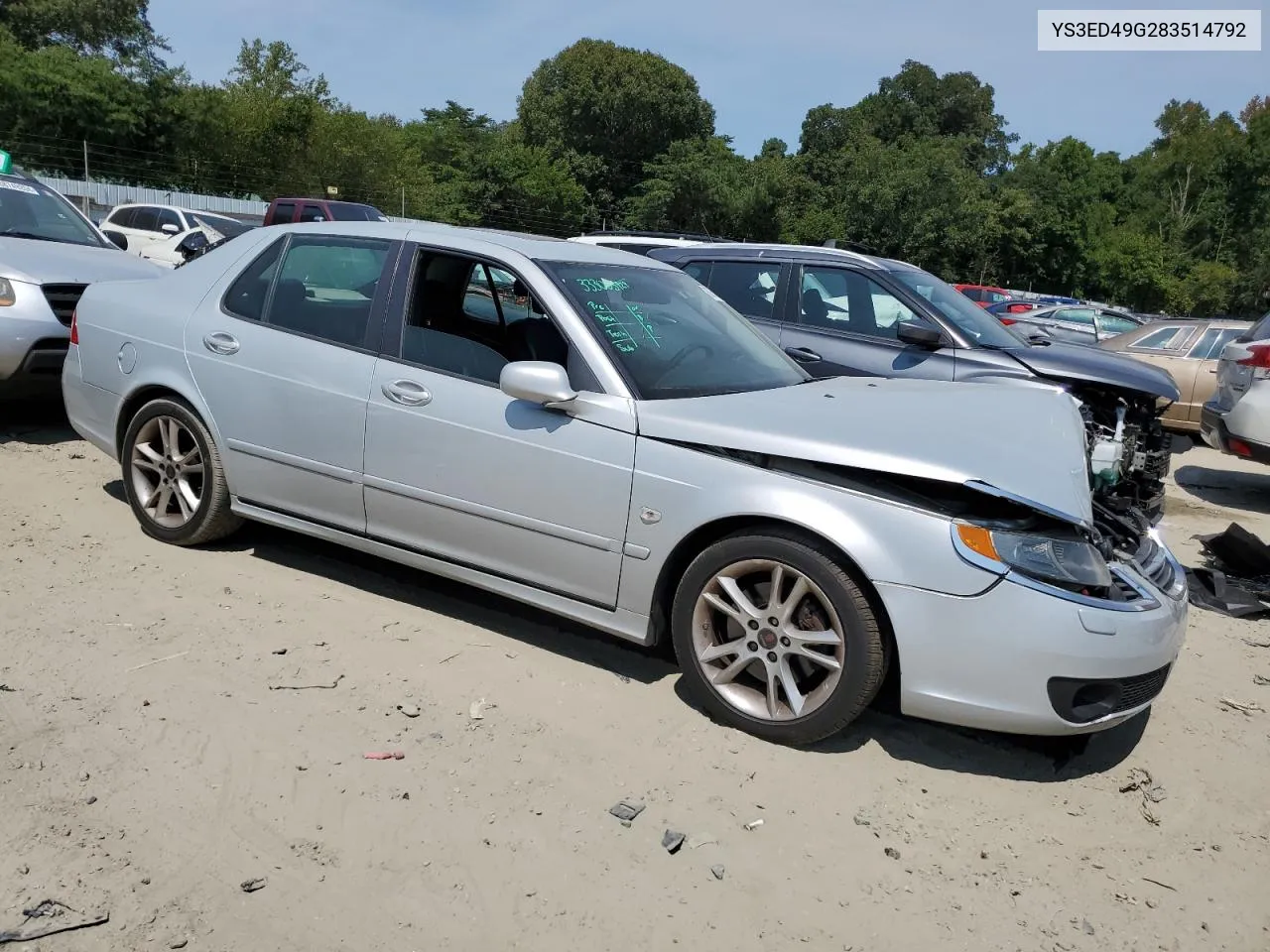 2008 Saab 9-5 2.3T VIN: YS3ED49G283514792 Lot: 68764624