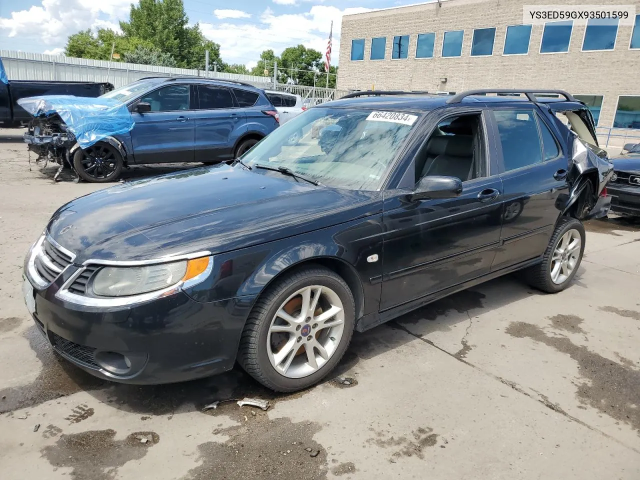 2009 Saab 9-5 2.3T VIN: YS3ED59GX93501599 Lot: 66420834