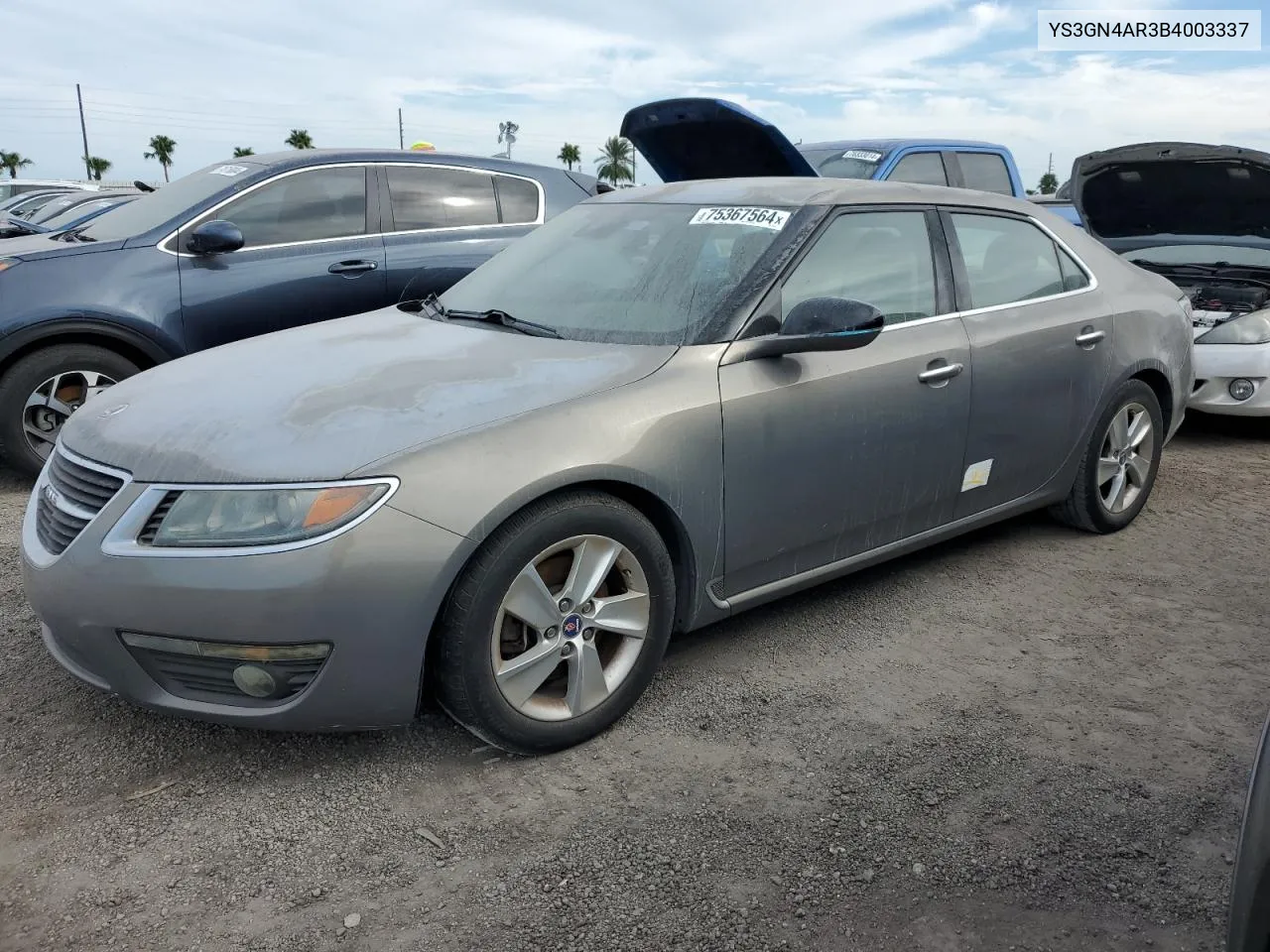 2011 Saab 9-5 Turbo VIN: YS3GN4AR3B4003337 Lot: 75367564