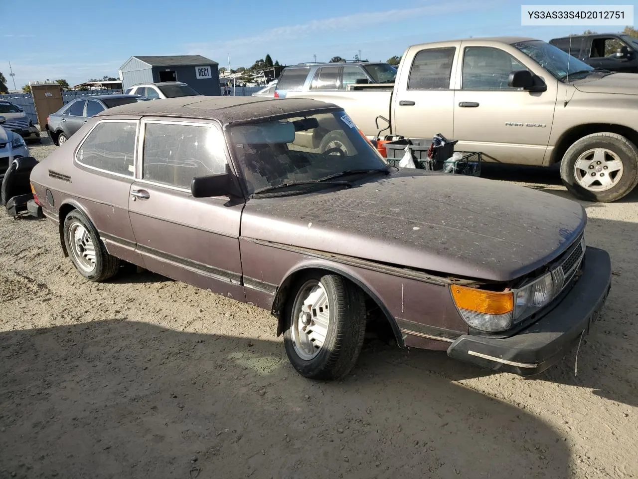 1983 Saab 900 S VIN: YS3AS33S4D2012751 Lot: 78458984