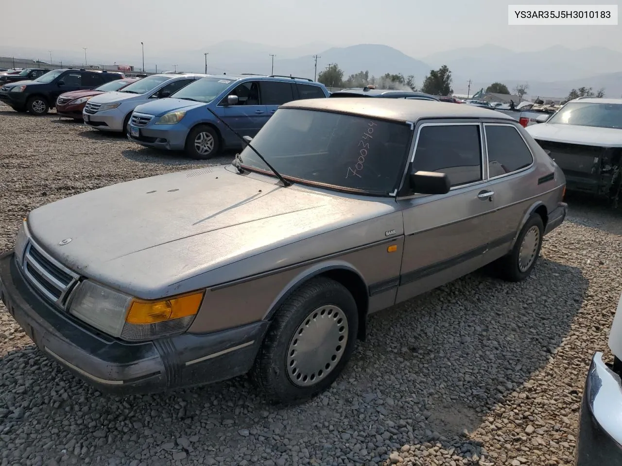 1987 Saab 900 VIN: YS3AR35J5H3010183 Lot: 70003404