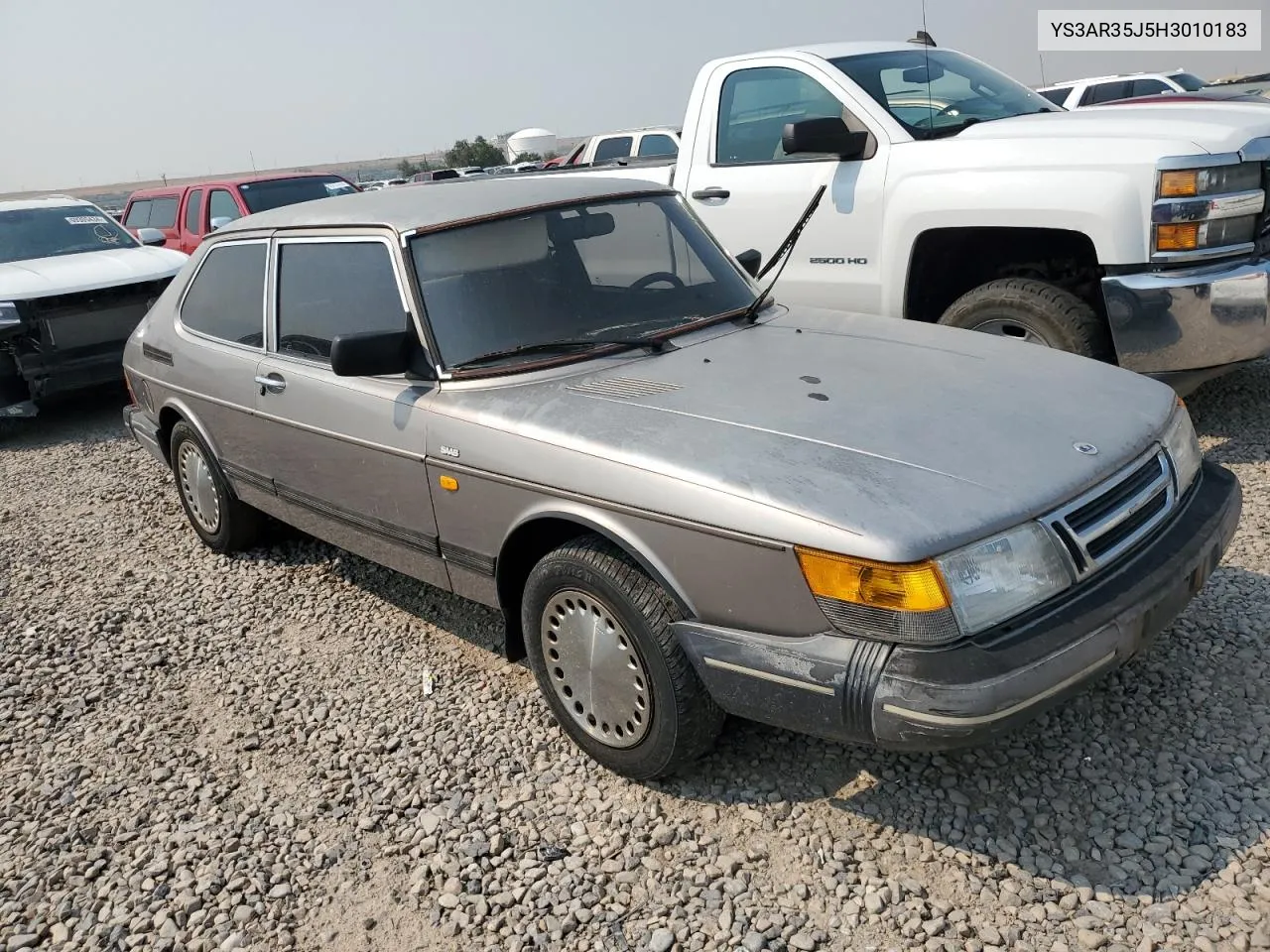 1987 Saab 900 VIN: YS3AR35J5H3010183 Lot: 70003404