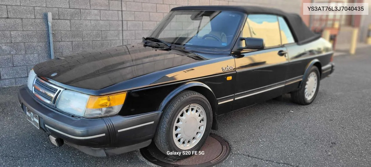 1988 Saab 900 VIN: YS3AT76L3J7040435 Lot: 73470424