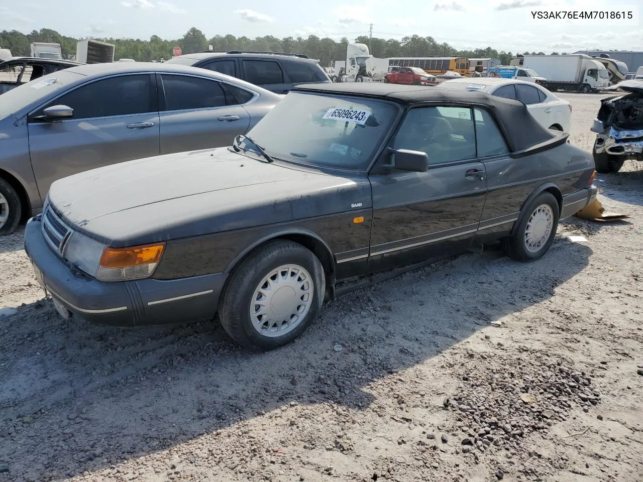 1991 Saab 900 S VIN: YS3AK76E4M7018615 Lot: 65096243