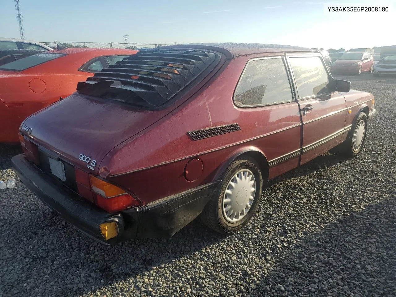 1993 Saab 900 S VIN: YS3AK35E6P2008180 Lot: 74075304