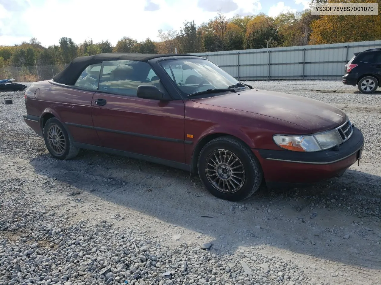 1995 Saab 900 Se VIN: YS3DF78V8S7001070 Lot: 77373604