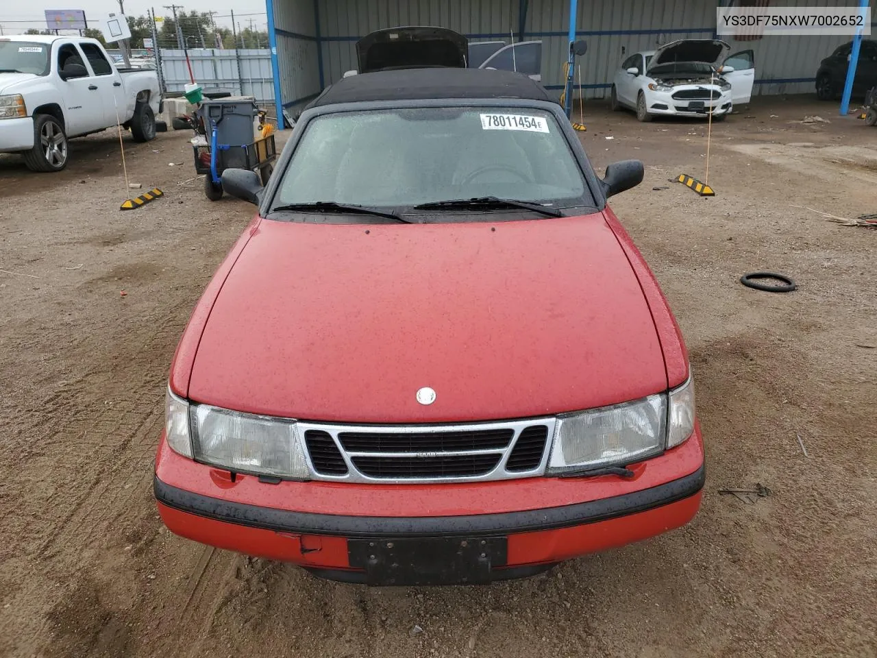 1998 Saab 900 Se Turbo VIN: YS3DF75NXW7002652 Lot: 78011454