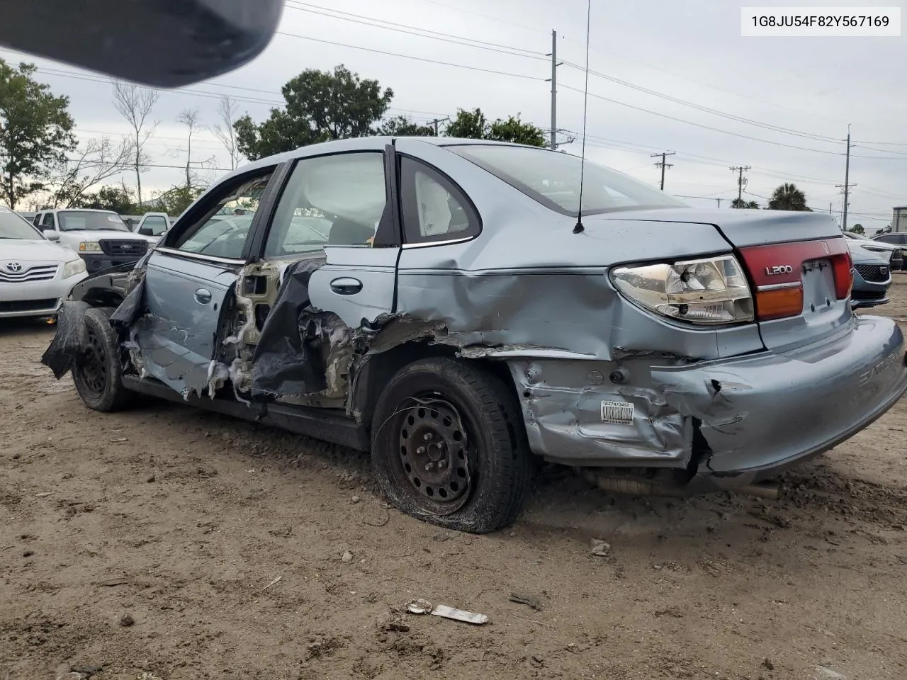 2002 Saturn L200 VIN: 1G8JU54F82Y567169 Lot: 73280794