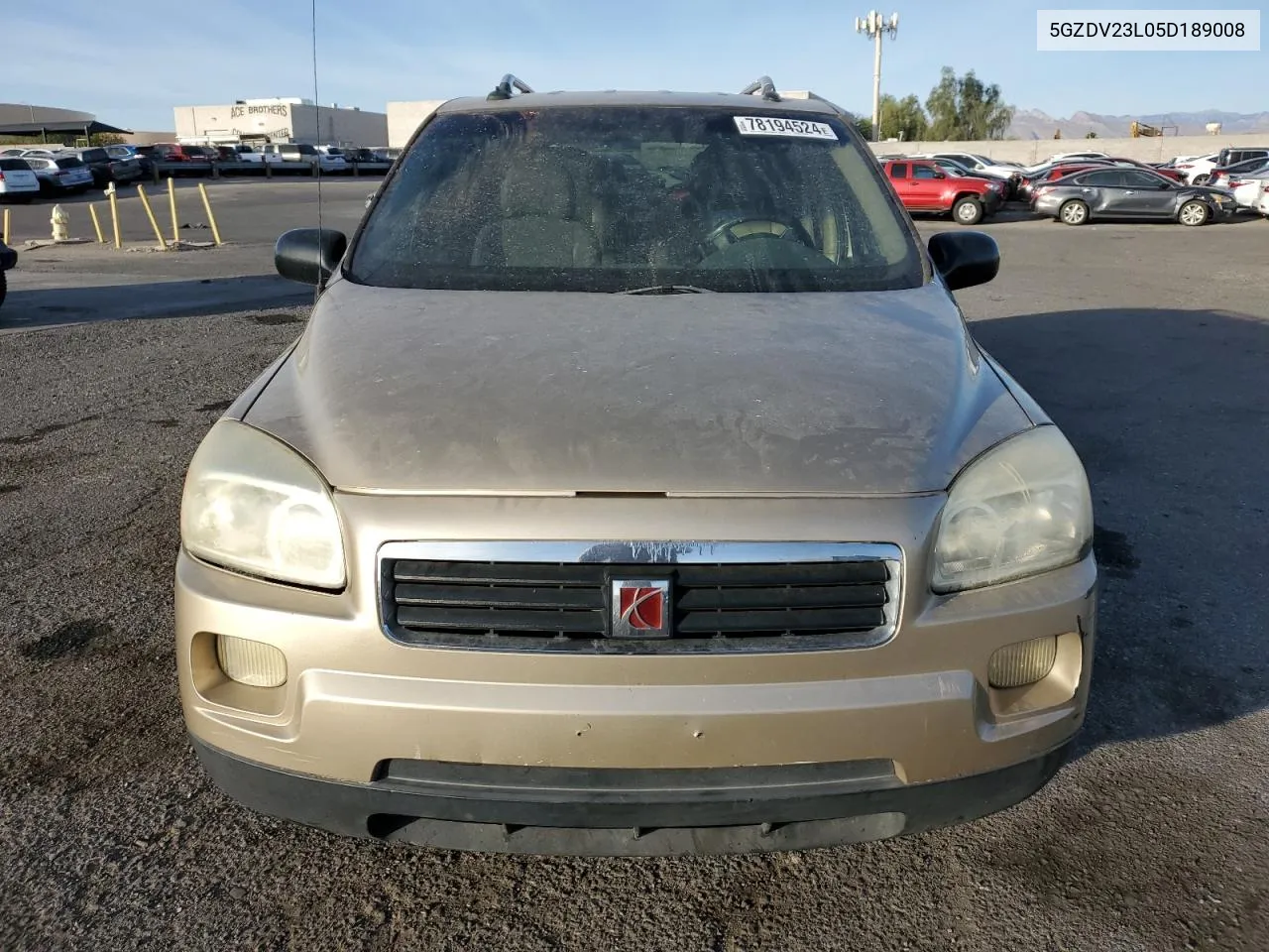 2005 Saturn Relay 3 VIN: 5GZDV23L05D189008 Lot: 78194524