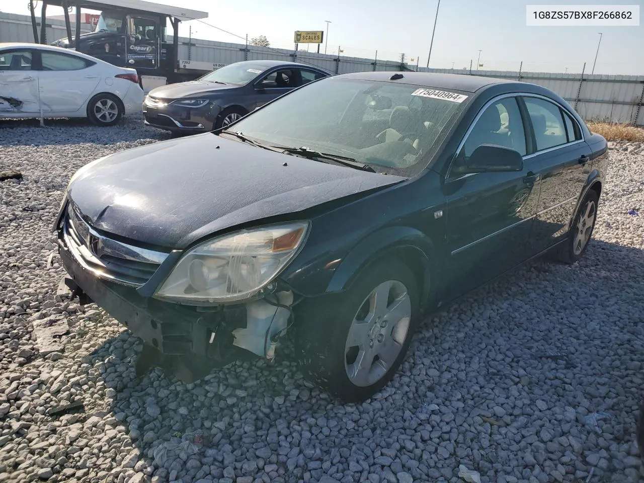 2008 Saturn Aura Xe VIN: 1G8ZS57BX8F266862 Lot: 75040964