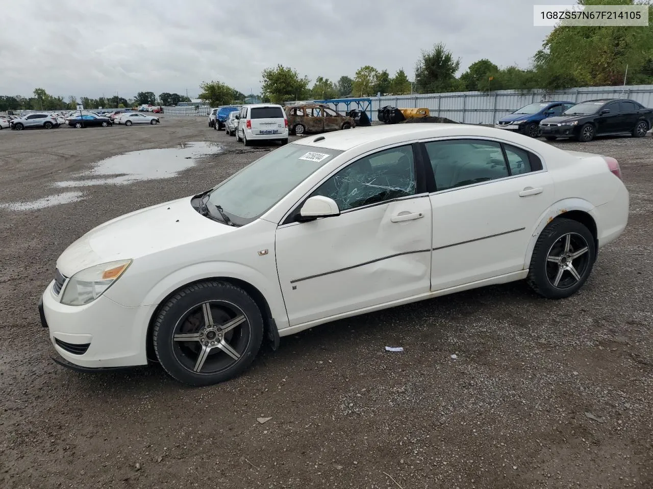 2007 Saturn Aura Xe VIN: 1G8ZS57N67F214105 Lot: 71258244