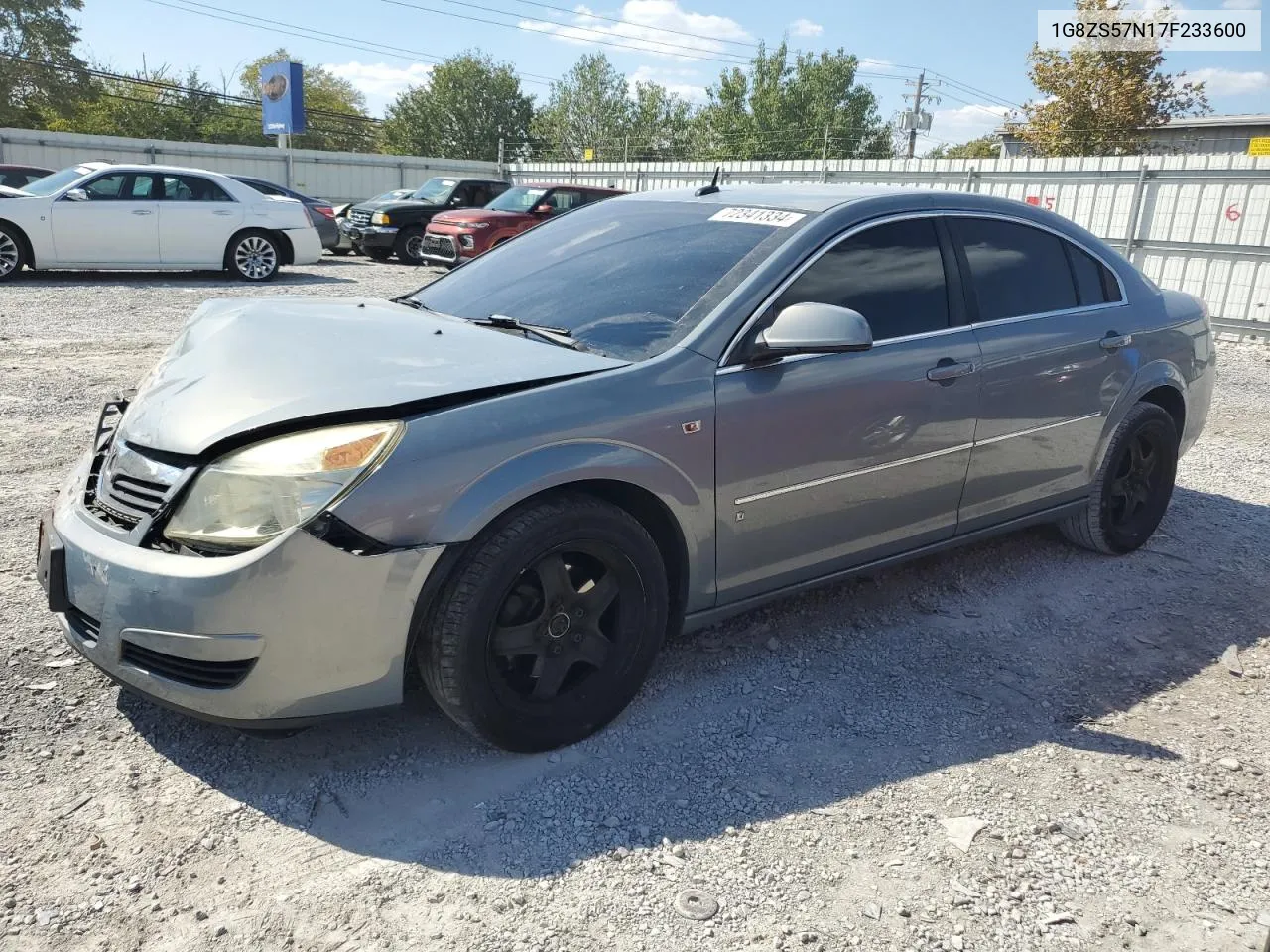 2007 Saturn Aura Xe VIN: 1G8ZS57N17F233600 Lot: 72341334