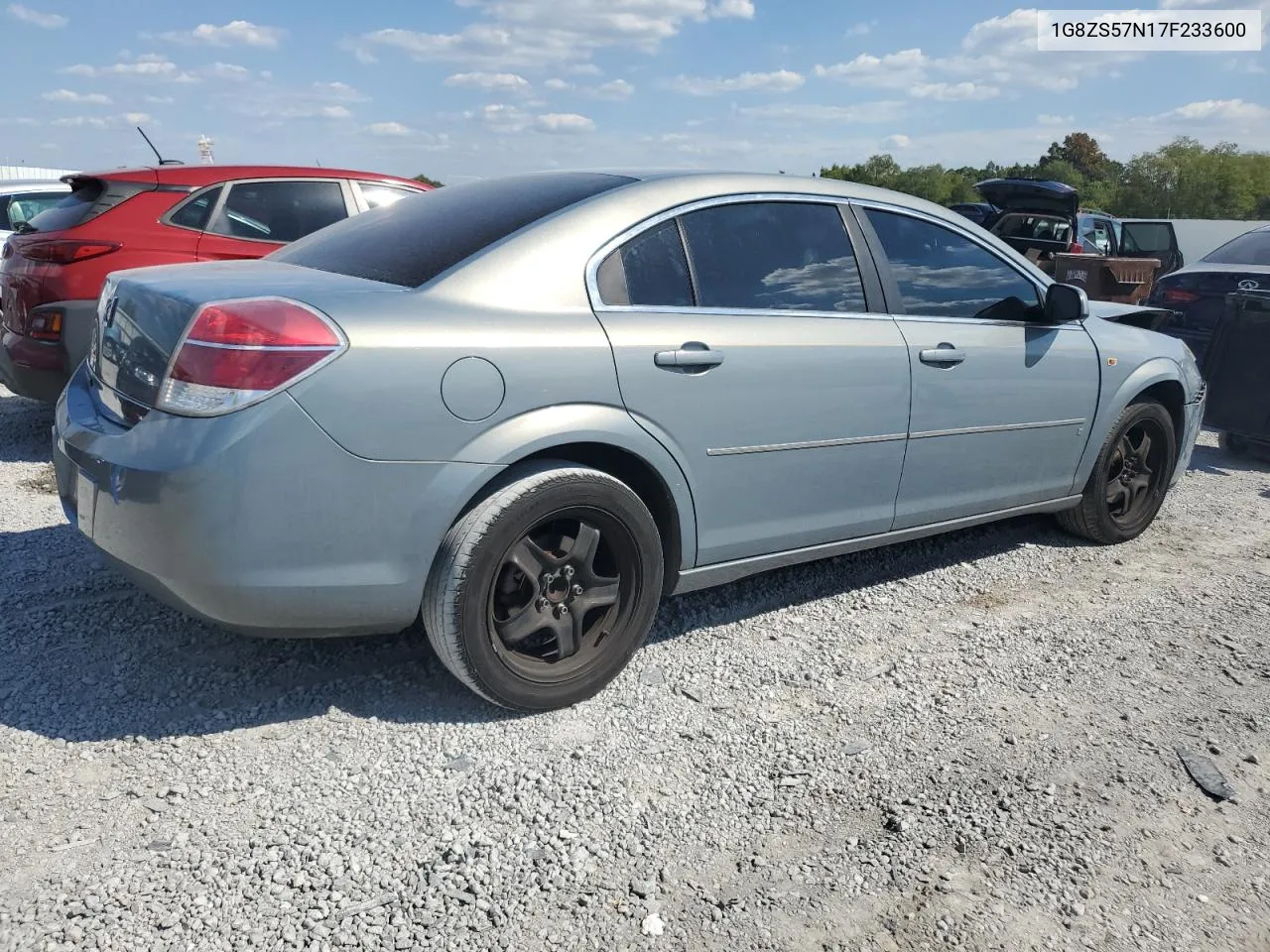 2007 Saturn Aura Xe VIN: 1G8ZS57N17F233600 Lot: 72341334