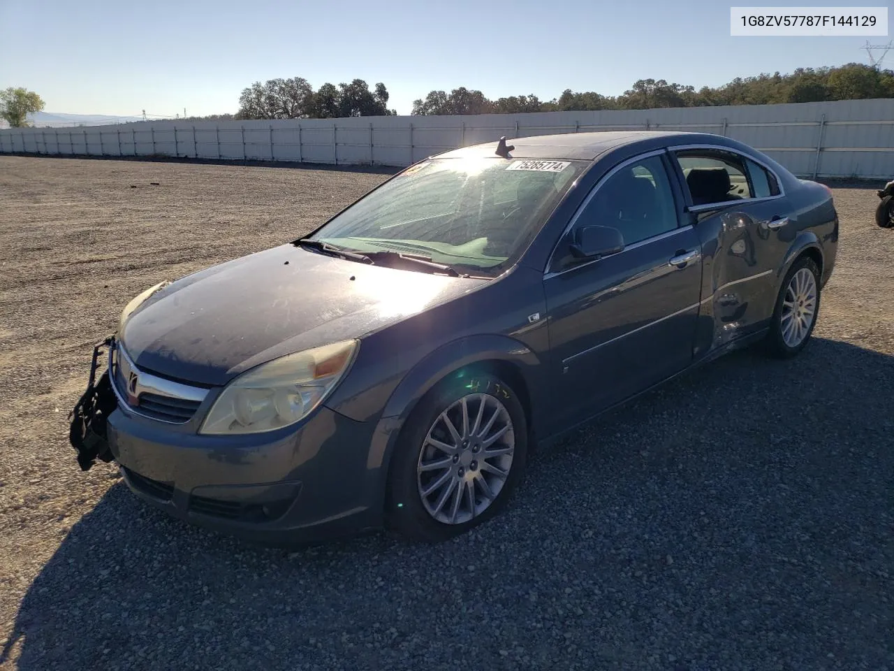 2007 Saturn Aura Xr VIN: 1G8ZV57787F144129 Lot: 75285774