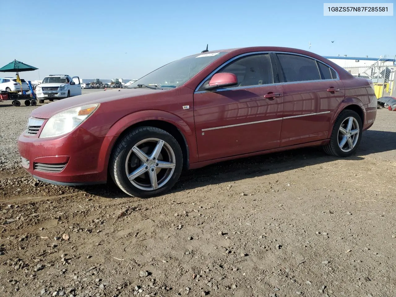 2007 Saturn Aura Xe VIN: 1G8ZS57N87F285581 Lot: 77710734