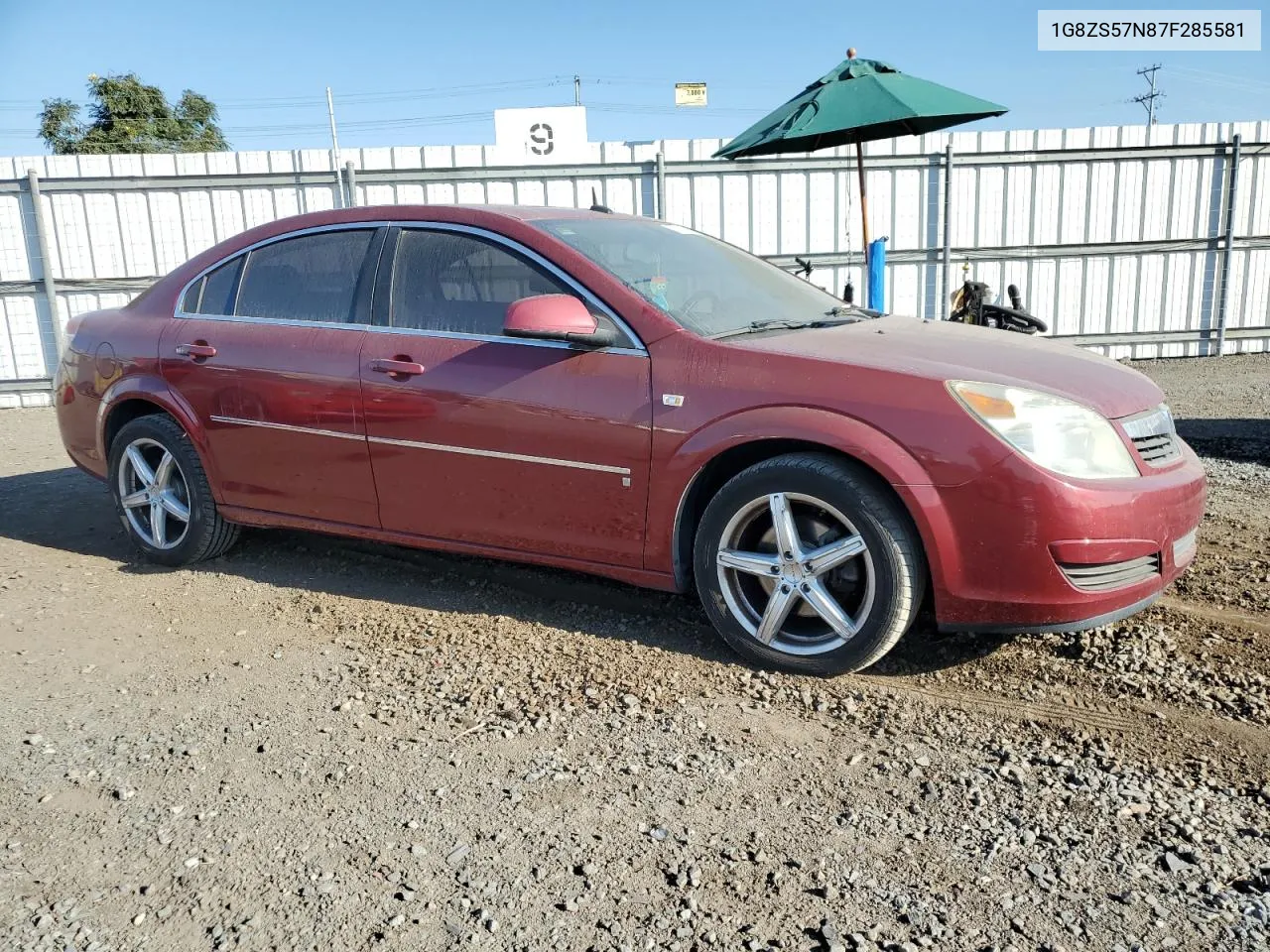 2007 Saturn Aura Xe VIN: 1G8ZS57N87F285581 Lot: 77710734