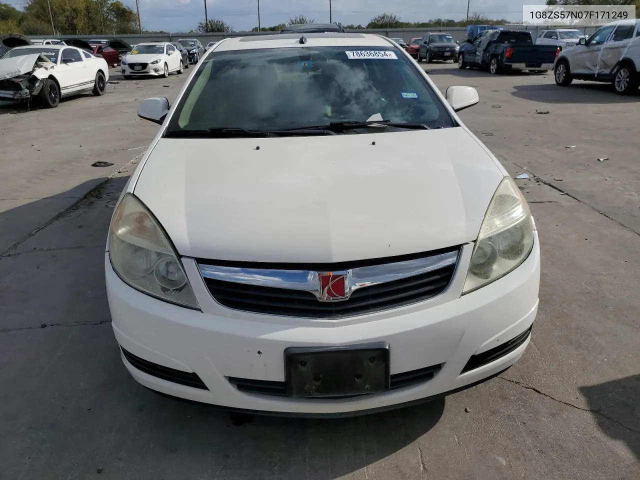 2007 Saturn Aura Xe VIN: 1G8ZS57N07F171249 Lot: 78636854