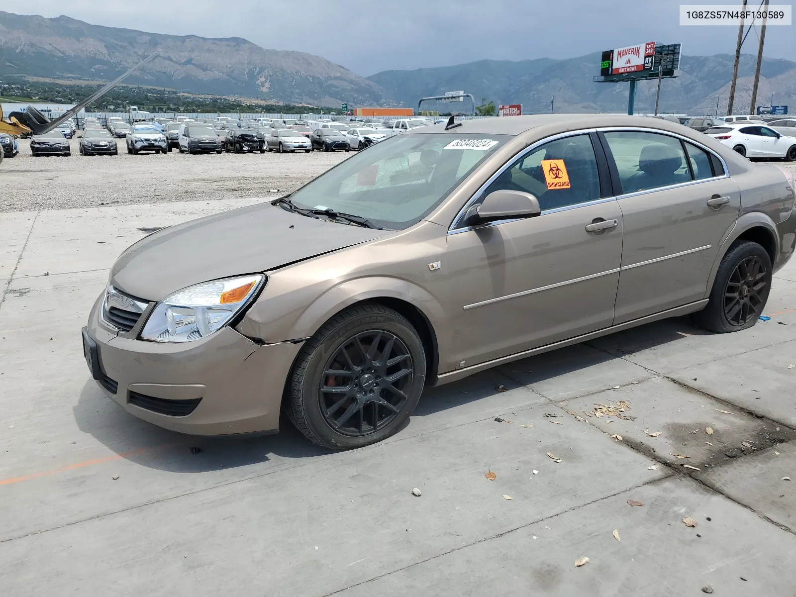 2008 Saturn Aura Xe VIN: 1G8ZS57N48F130589 Lot: 60346024